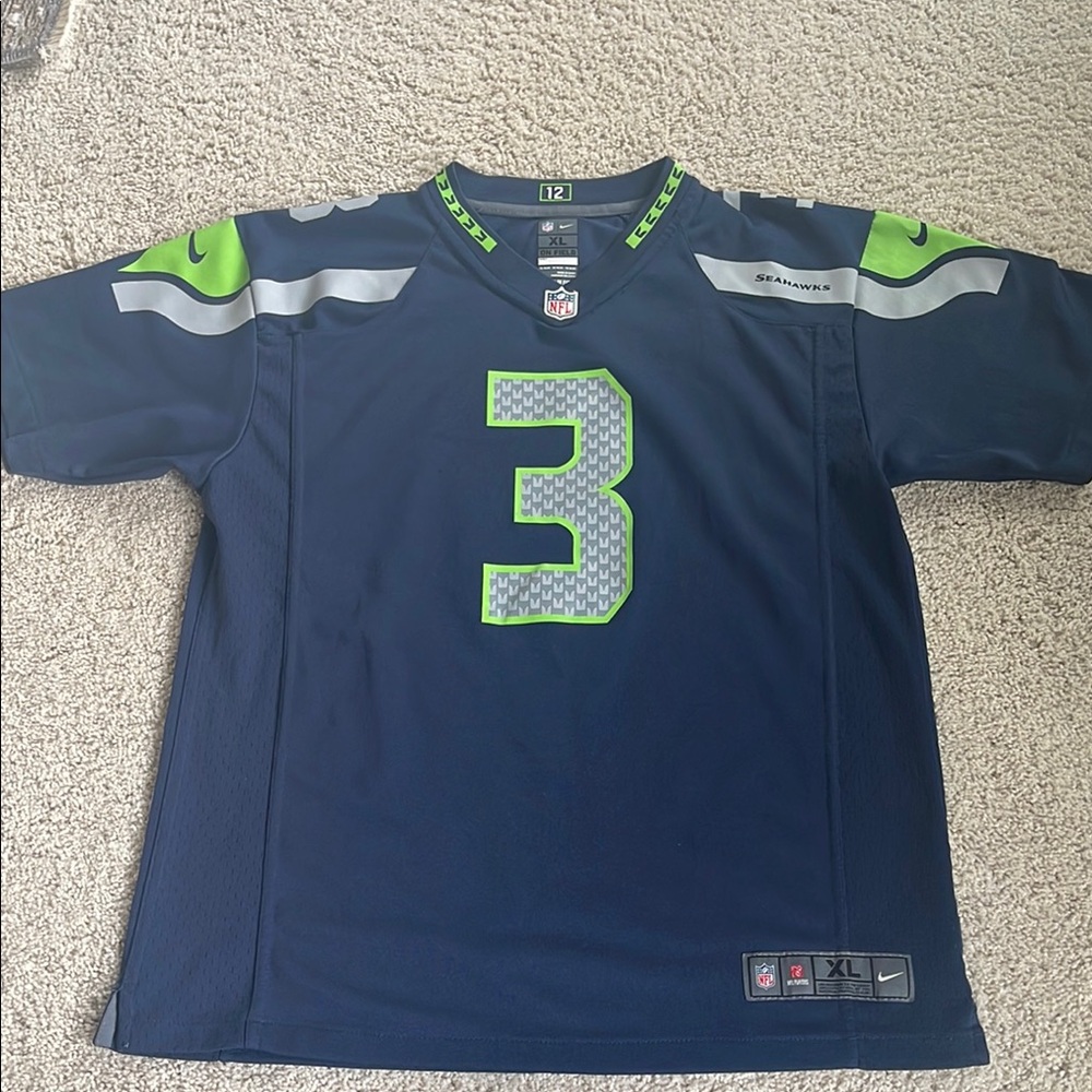 Seattle Seahawks Blue and Green Jersey